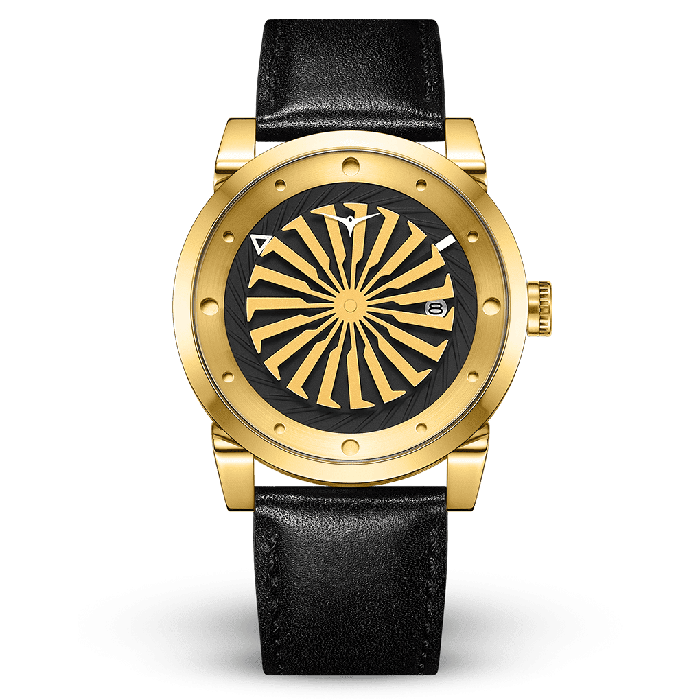 Mens Watch ZINVO Blade 12K Gold - 44mm